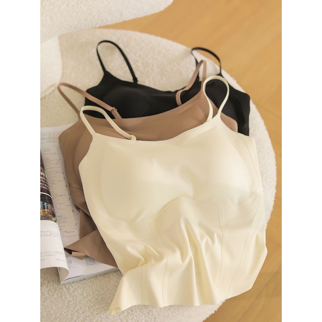 2025 Phong Cách Mới Liền Mạch Mỏng Hơn Nhìn Bên Trong Sling Đi Kèm Coaster Mặc Ngoài Slim-fit Lưng Đẹp Dưới