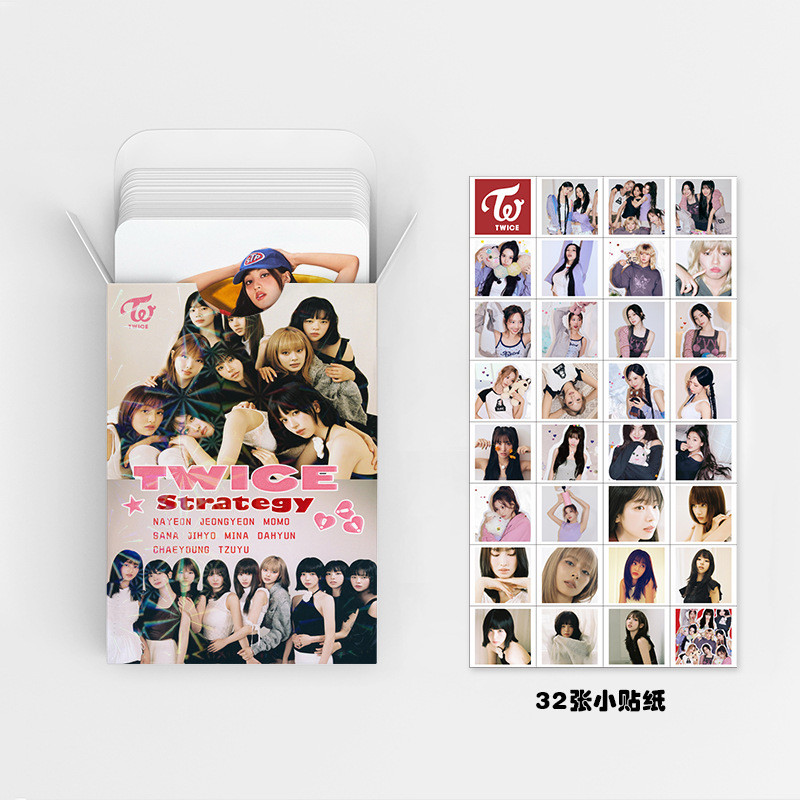 LINXX 92 Chiếc TWICE Mini Album STRATEGY Lomo Cards Laser Photocards Bộ HD Hình Ảnh Sóng Hàn Quốc Bộ Sưu Tập Quạt Hàng Hóa Sưu Tập Kpop Photocards