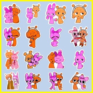 [ZOCI] Sticker Sprunki (60 tờ) Nhãn dán CP màu hồng cam ins Hộp nhịp điệu Olenpingqi diy Notebook