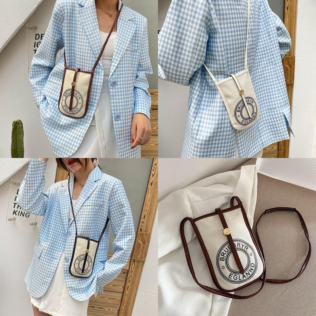 Phong Cách Đường Phố Vải Xô Túi Mini Đeo Ngang Có Thiết Kế In Hình Cho Nữ Trang Phục Phụ Kiện Thường Ngày