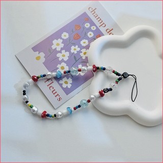 Bướm Ngọc Trai Trái Tim Cầu Vồng Cổ Tay Điện Thoại Charm Vòng Tay Cho Điện Thoại Tay Đa Năng Dây Buộc Cô Gái Quà Tặng
