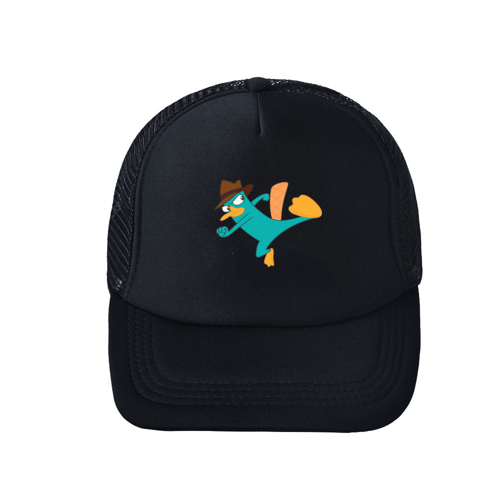 Mũ bóng chày Platypus Perry có thể điều chỉnh Lưới Acrylic rộng vành dành cho người hâm mộ mùa hè