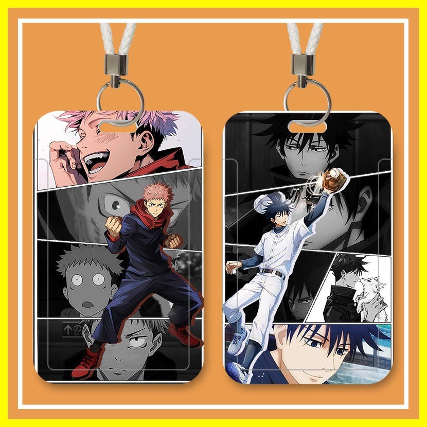 [ZOCI] Hộp đựng thẻ Gojo Satoru Itadori Yuji Spell Back to Battle Card Holder Học sinh Hộp đựng thẻ trong khuôn viên trường Thẻ gạo Xe buýt làm việc Hộp bảo vệ ID nhận dạng thương hiệu
