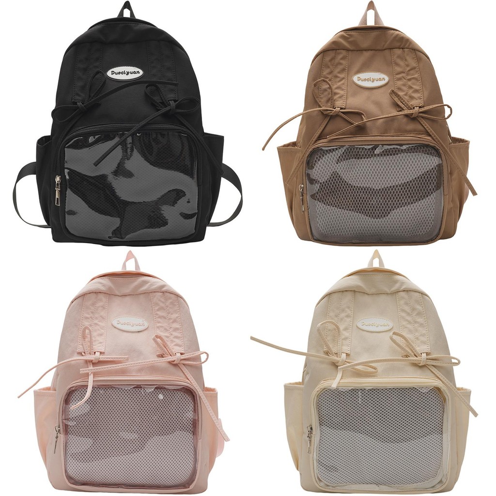 Vai Nylon Phong Cách Túi Khâu Chi Tiết Mặt Sau Thoáng Khí Sử Dụng Hàng Ngày Thanh Thiếu Niên