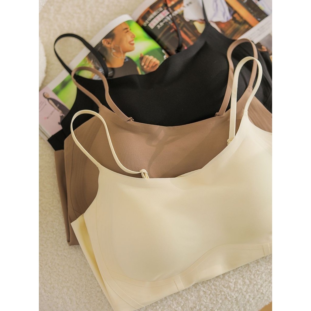 2025 Phong Cách Mới Liền Mạch Mỏng Hơn Nhìn Bên Trong Sling Đi Kèm Coaster Mặc Ngoài Slim-fit Lưng Đẹp Dưới