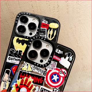 Ốp lưng gương Marvel DC Ironman Hulk Superman Batman cho iPhone 16 15 14 13 12 11 Pro Max XS X XR