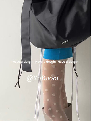 Have u desgin Phong Cách Hàn Quốc ins Blogger Cùng Phong Cách Xuân Hè Big Chấm Bi Trắng Thoáng Khí Dài Quần Legging Quần