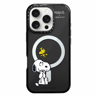 CASETIFY Peanuts Vỏ sạc từ tính không dây Snoopy dễ thương Tương thích cho IPhone11 12 13 14 15 16 Pro Max Cover 16PLUS Silicone Mềm trong suốt Vỏ chống sốc