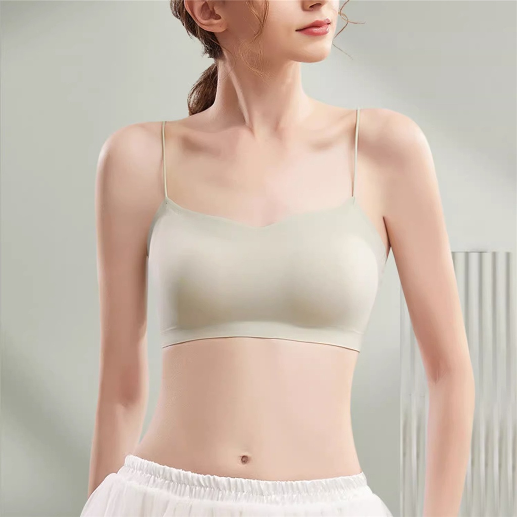 Thời Trang Áo Ngực Lụa Không Gọng Mềm Mại Thoải Mái Cho Nữ