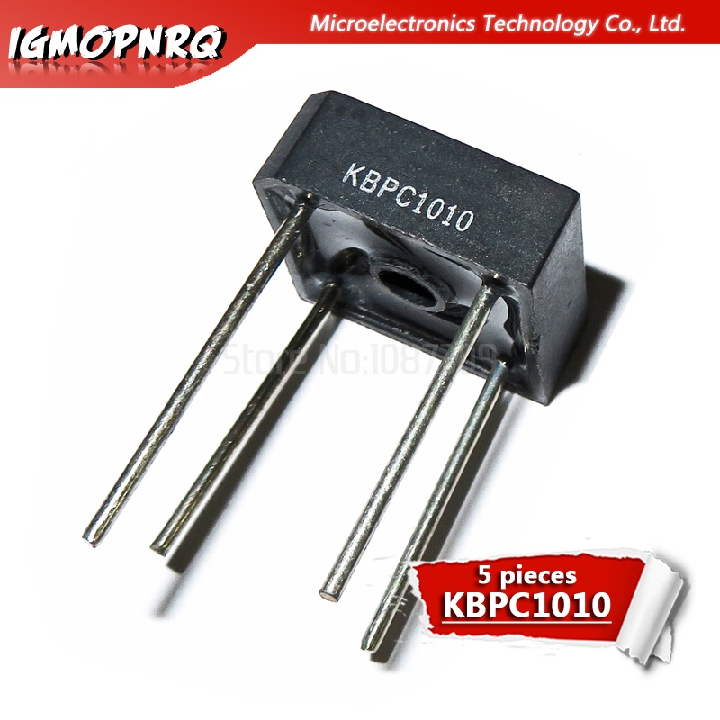 5 Đi Ốt Cầu Chỉnh Lưu KBPC1010 10A 1000V KBPC610 KBPC608 KBPC606 ...