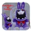 Phim hoạt hình đáng yêu Fnaf Series Midnight Bear Skeleton Thỏ tím Đồ chơi sang trọng
