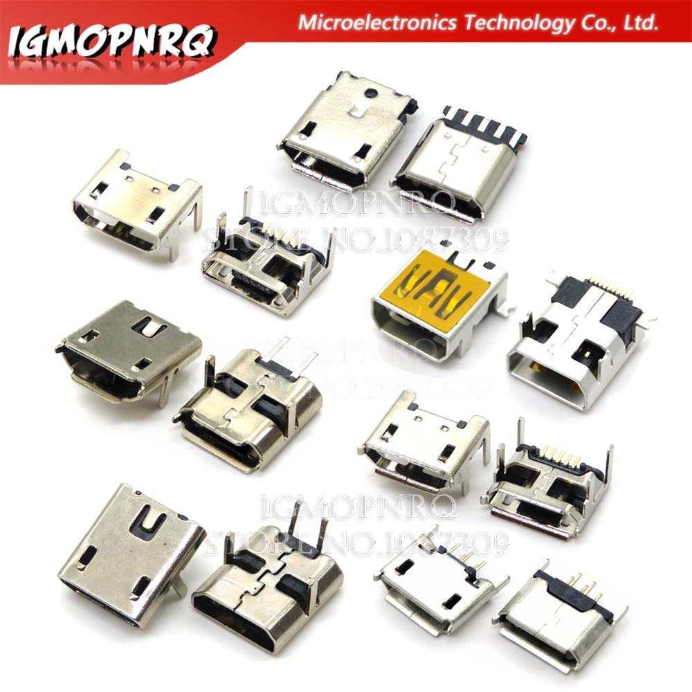 Set 10 Đầu Nối Cổng micro usb type C Cho Điện Thoại android smd ...