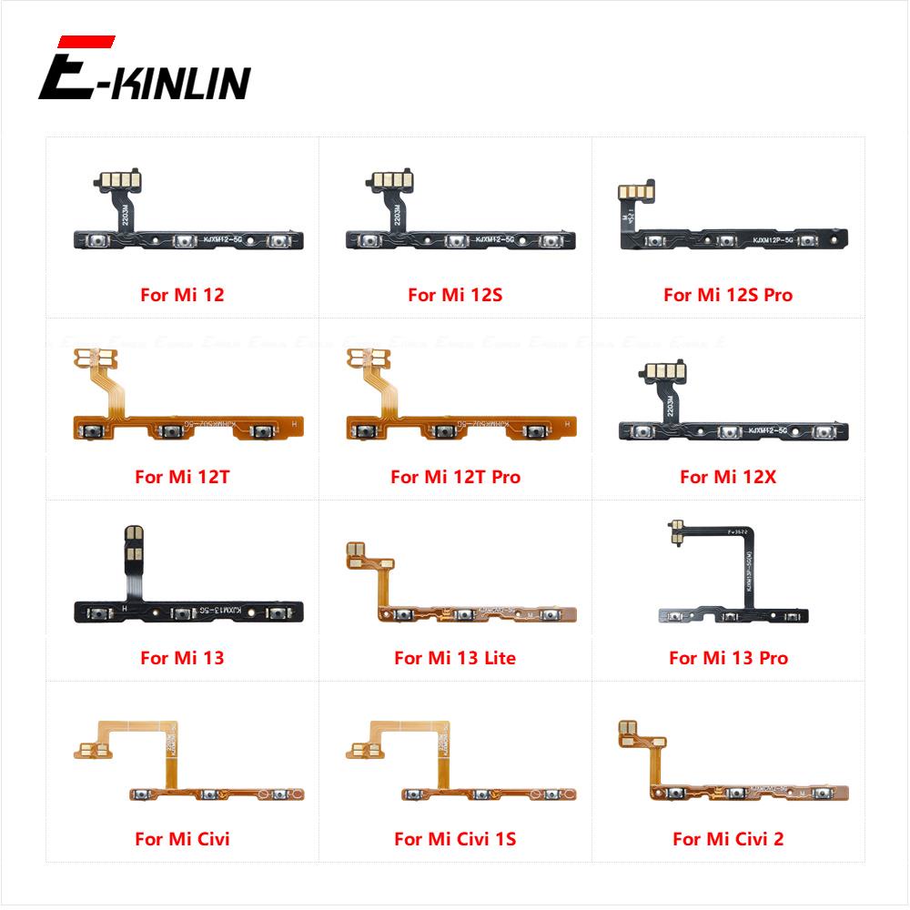 Mạch Nút Âm Lượng Thay Thế Cho Điện Thoại XiaoMi Mi 13 12 12S 12T 12X Pro Lite Civi 1S 2