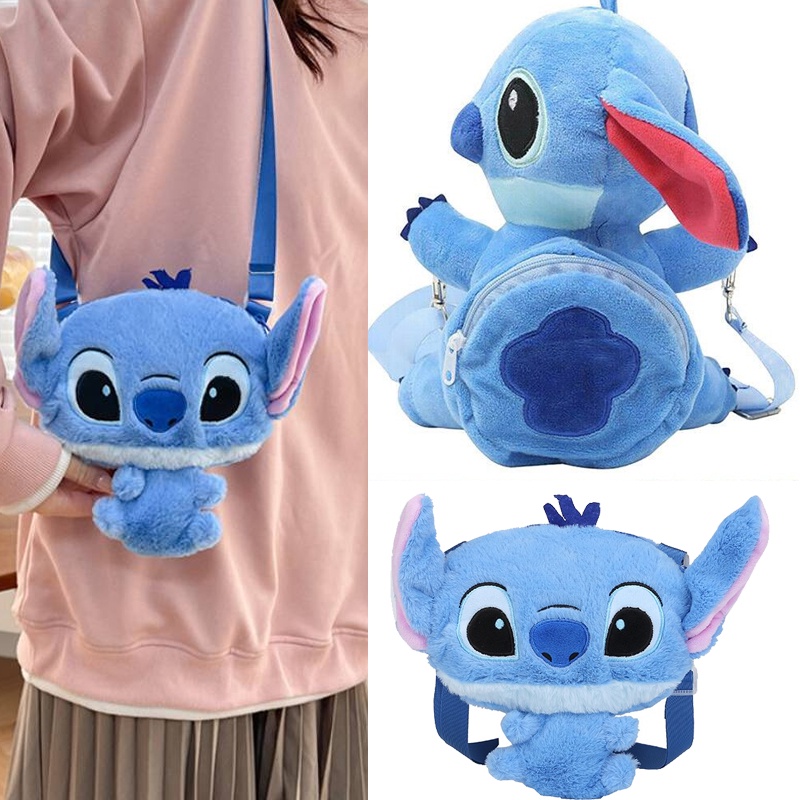 Túi Đeo Chéo Hình stitch Nhồi Bông Mềm Mại Thoải Mái