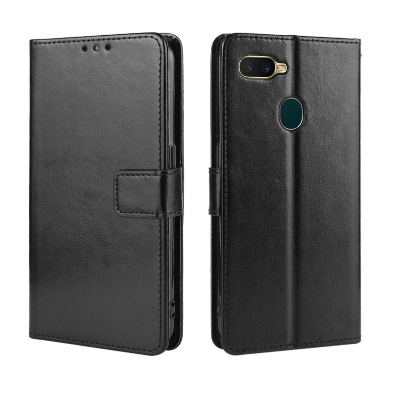 Bao Da pu Điện Thoại Nắp Lật Kèm Ngăn Đựng Thẻ Cho oppo a12 a12e a12s a5s ax5 ax5s a3s a7 2018 Giá Đỡ
