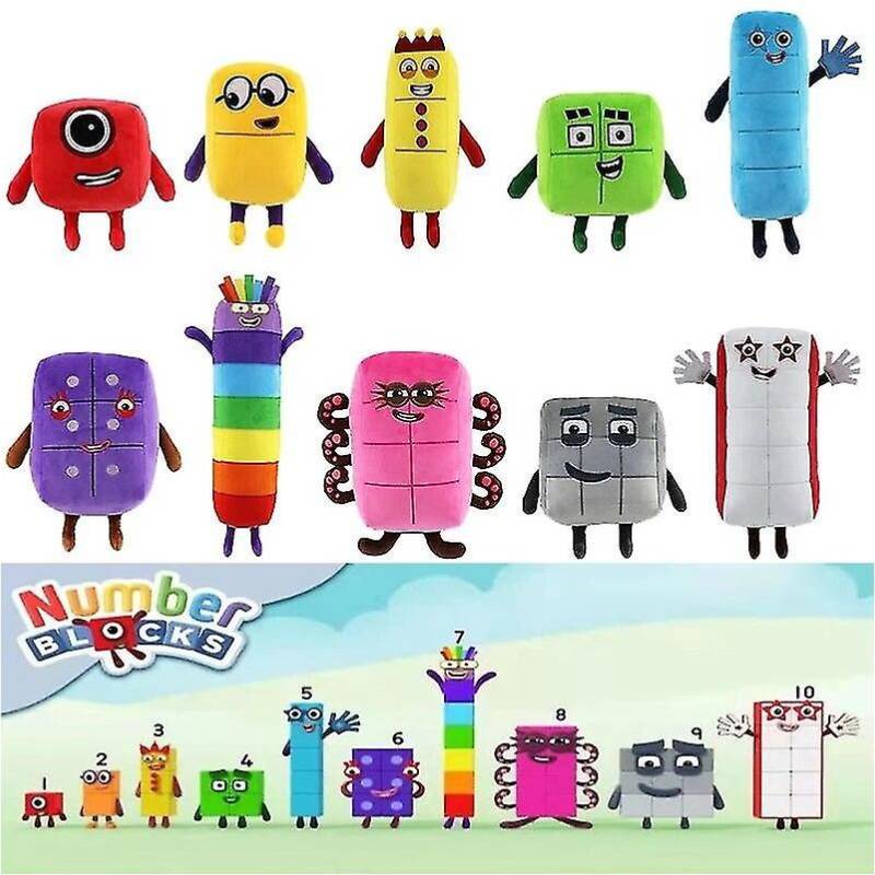 Numberblocks Đồ chơi sang trọng đáng yêu Món quà hoàn hảo cho trẻ em Mềm mại và