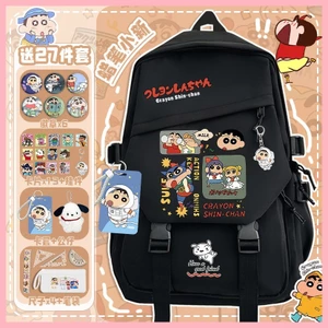 Schoolbag Crayon Shin-chan Nohara Misae Nohara Phim hoạt hình Hiroshi Crayon Shin-chan Cặp học sinh đồng thương hiệu Anime Nhật Bản Học sinh trung học cơ sở Công suất lớn