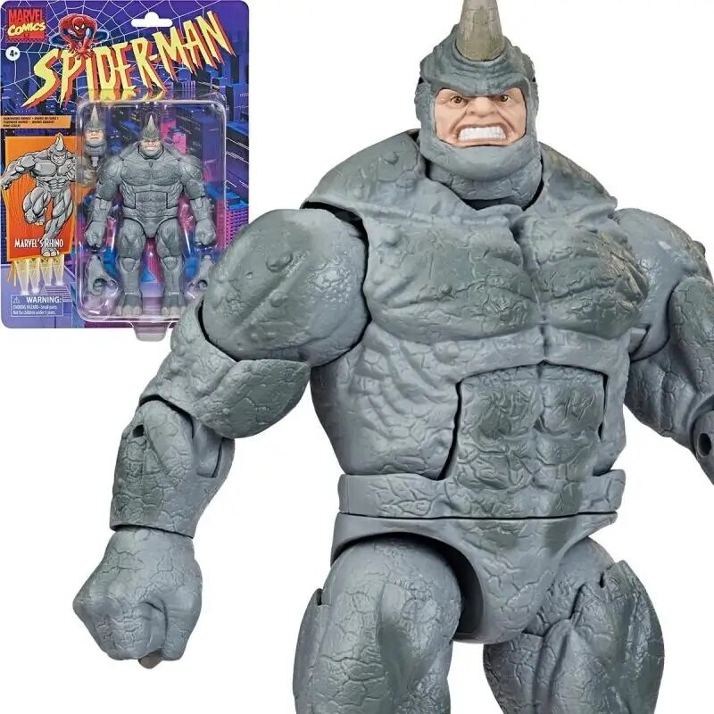 Original 6-Inch Spider-Man Retro Marvel Legends Rhino Action Figure ...