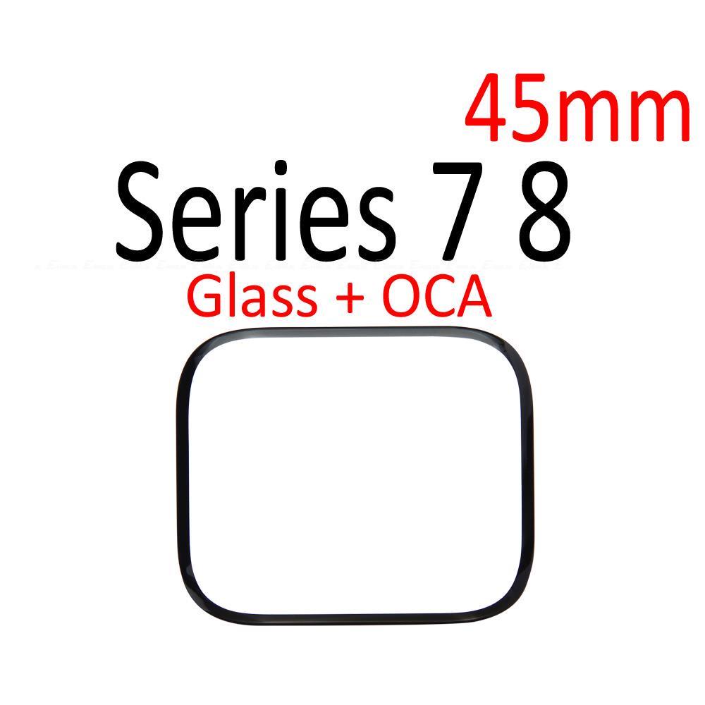 Dành Cho Đồng Hồ Series 1 2 3 4 5 SE 6 7 8 9 8mm 42mm 40mm 44mm 41mm 45mm Mặt Trước Màn Hình Cảm Ứng Bảng Số Hóa Ống Kính Kính Với OCA Thay Thế Các Bộ Phận