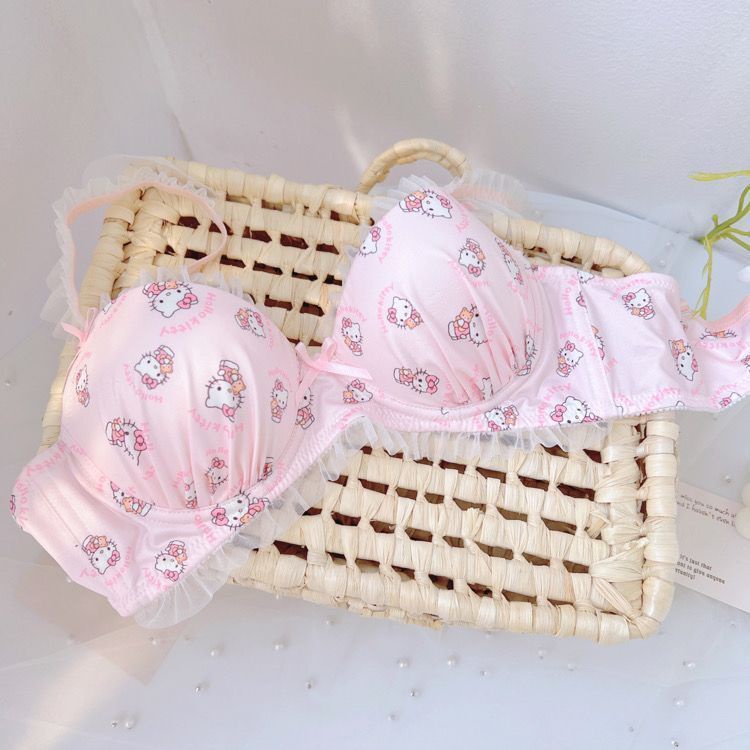 Áo Ngực Ren Mỏng Không Dây Chống Chảy Xệ Phong Cách Nhật Bản Ngọt Ngào Cho Nữ