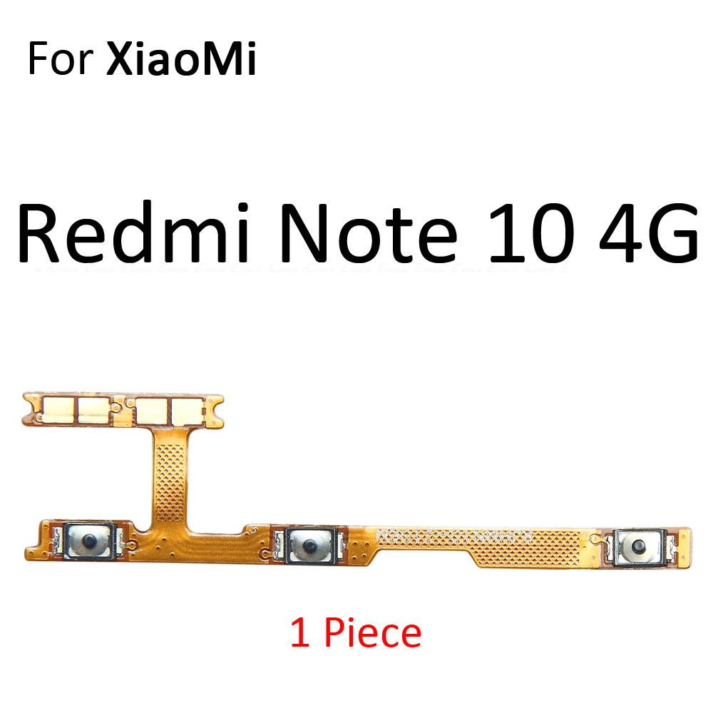 Tắt Tiếng Công Tắc Chìa Khóa Nguồn Cho XiaoMi Redmi Note 9T 9S 9 10T 10S 10 Pro Max 4G 5G Toàn Cầu BẬT TẮT Nút Âm Lượng Điều Khiển Cáp Mềm Thay Thế Các Bộ Phận