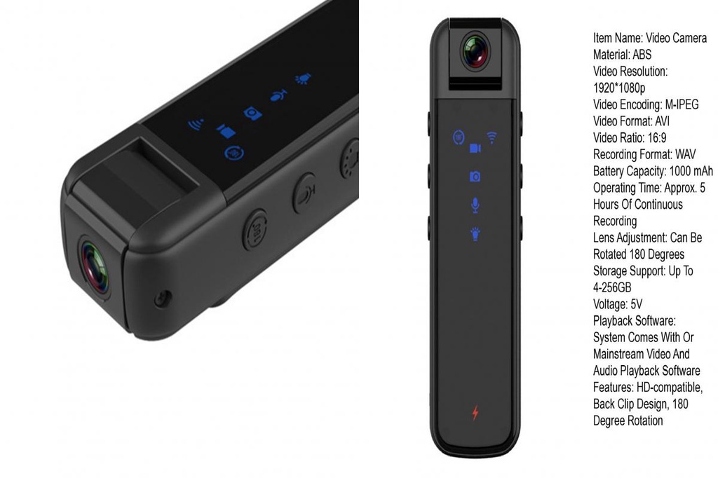 Sl CS05 Video Camera Sau Thiết Kế Kẹp HD Tương Thích Lossless Ghi Hình ...