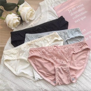 1 Bộ Áo Ngực Ren Thêu Hoa + Quần Lót Mút Mỏng Nâng Ngực Không Dây Thoải Mái Cho Nữ
