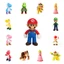 14cm Trò Chơi Super Mario Bros Mô Hình Búp Bê Luigi Yoshi Đào Lừa Kong Nấm Nhân Vật Đồ Chơi Trẻ Em Người Hâm Mộ Sinh Nhật Xmas