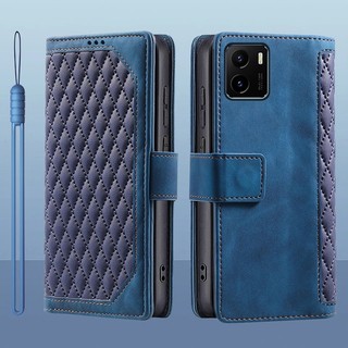Bao Nắp Gập Chất Giả Da Nhiều Màu Cho Điện Thoại vivo y15s 2021 vivo y15a 2021 vivo y01