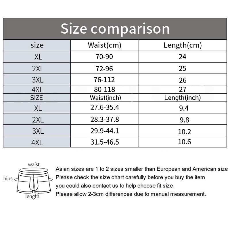 Mô tả Ecmln Quần Lót Boxer Lụa Lạnh Siêu Mỏng Thoáng Khí Thoải Mái Cho Nam Giới Có size Lớn - 1