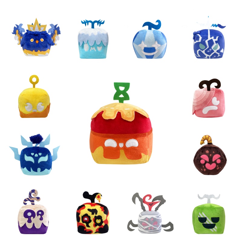 Trò Chơi Blox Trái Cây Sang Trọng Đồ Chơi Quỷ Đai Ốc Búp Bê Nhồi Bông Gối Trang Trí Phòng Hoạt Hình Trẻ Em