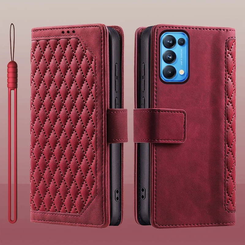 Bao Da Điện Thoại Dạng Ví Nắp Lật Cho oppo reno5 pro plus 4g 5g oppo reno4 pro 4g 5g se reno 4 5 5g 4g