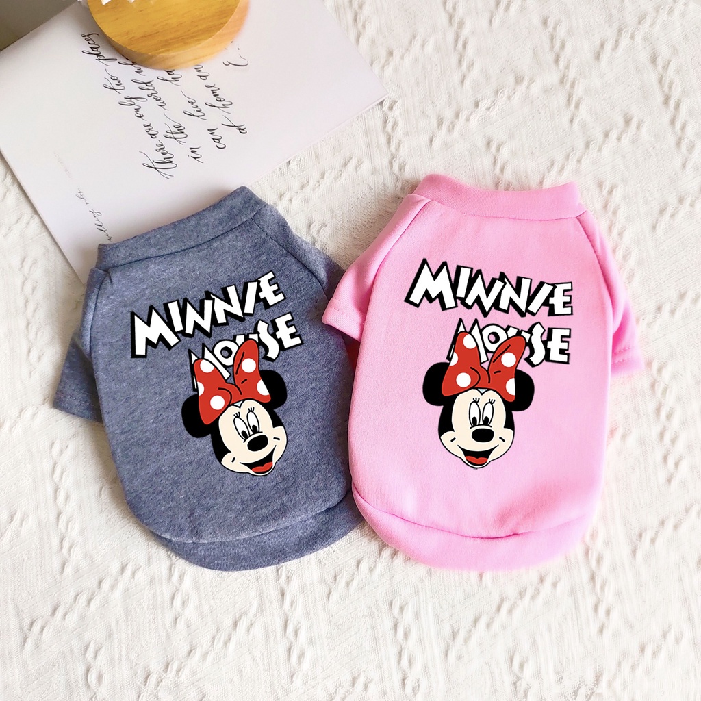 Áo nỉ có mũ trùm đầu in hình chó nhỏ và vừa S-2XL mùa thu đông thời trang