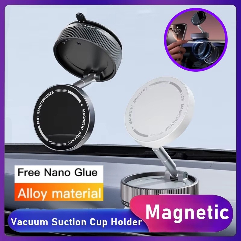 Giá đỡ điện thoại từ tính ô tô chân không đa năng 360° Có Thể Điều Chỉnh Có Thể Gập Lại Hút Mirro Phòng Tập Gym Giá Đỡ Tắm Cho Iphone 16 15 14 13 12 Pro Max Samsung