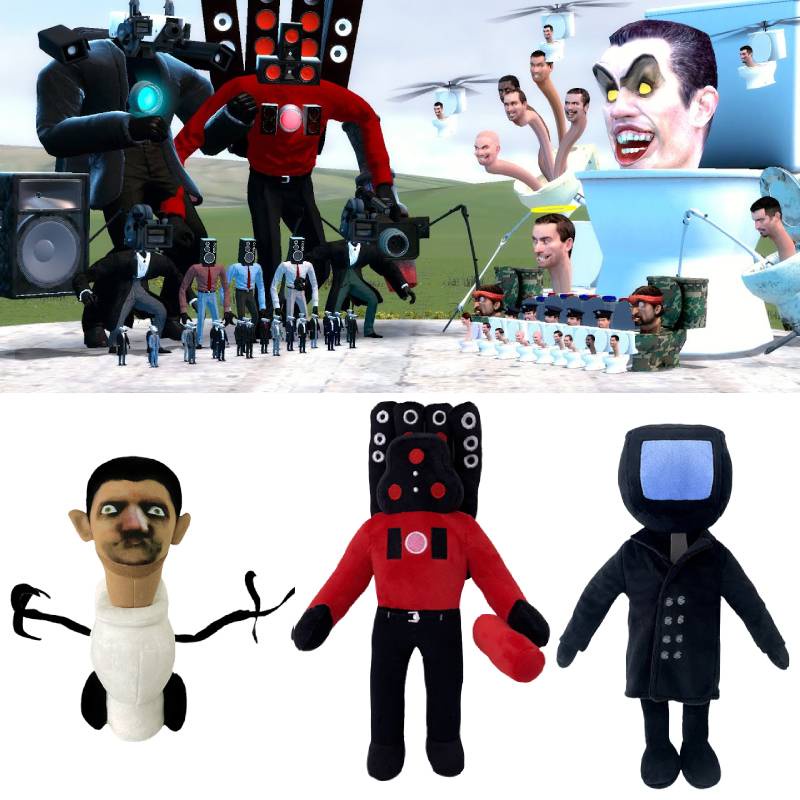 Đồ chơi tương tác sang trọng dành cho trẻ em Người vệ sinh, Người Tv, Loa nhiều hơn! Người đàn ông, và