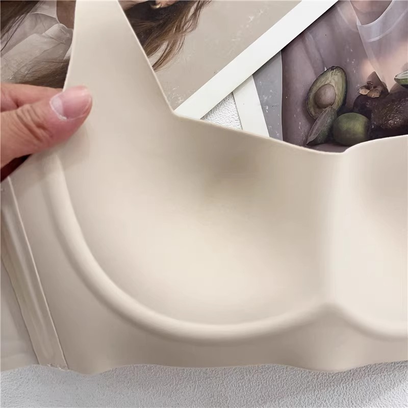 Áo Lót Nâng Ngực Màu Trơn Không Gọng Không Đường May Chống Chảy Xệ Size s-xl Đơn Giản Thoải Mái Cho Nữ