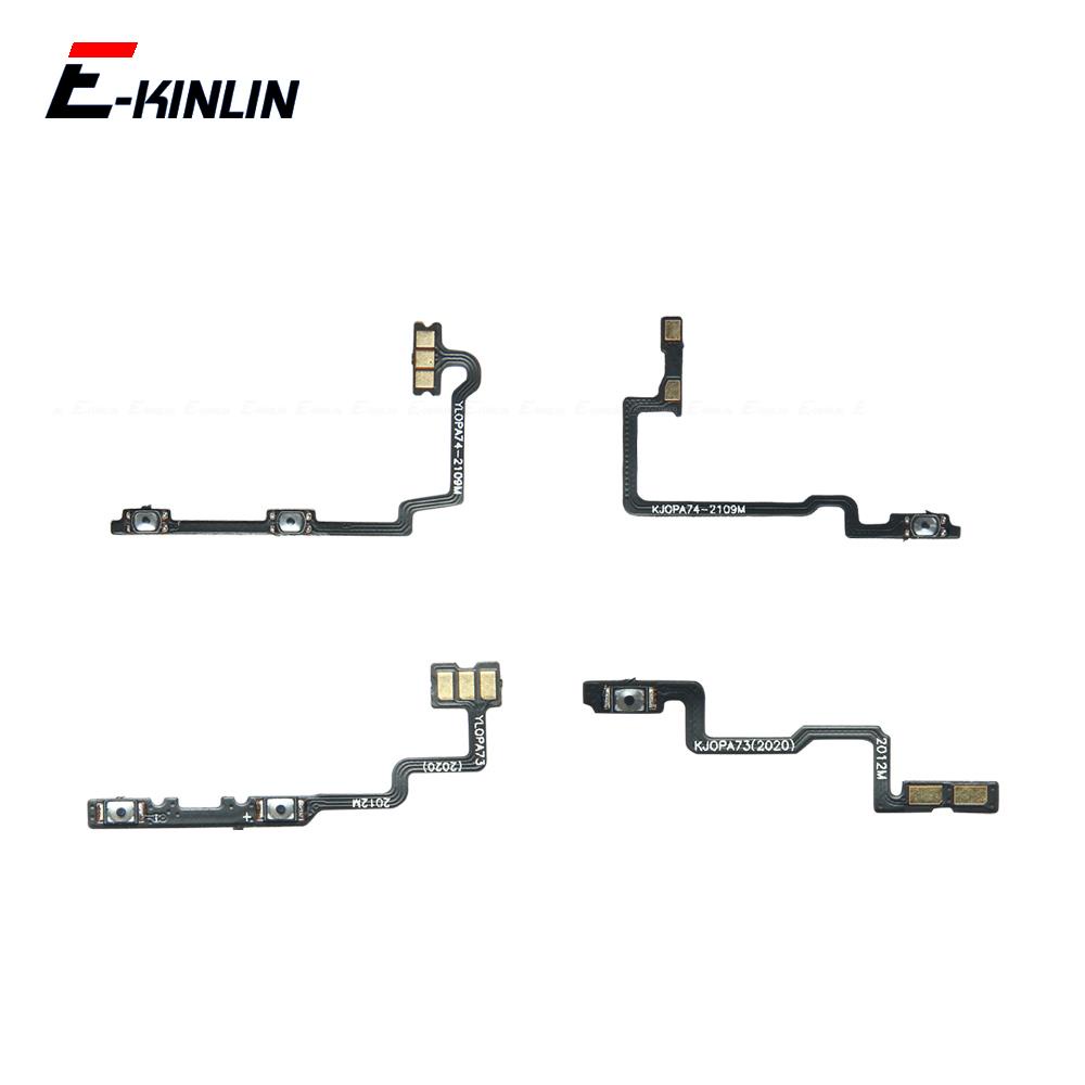 Tắt Tiếng Công Tắc Chìa Khóa Nguồn Ruy Băng Cho OPPO A72 A73 A73s A74 4G 5G 2020 2017 Điều Khiển Nút Âm Lượng Cáp Mềm Thay Thế Các Bộ Phận