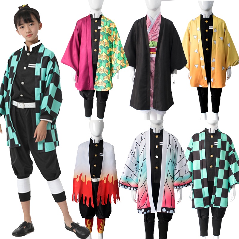 Hãy cho trẻ em của bạn sẵn sàng cho lễ hội với Demon Slayer Kimetsu No Yaiba Kamado Nezuko Áo choàng trẻ em Kimono Cosplay