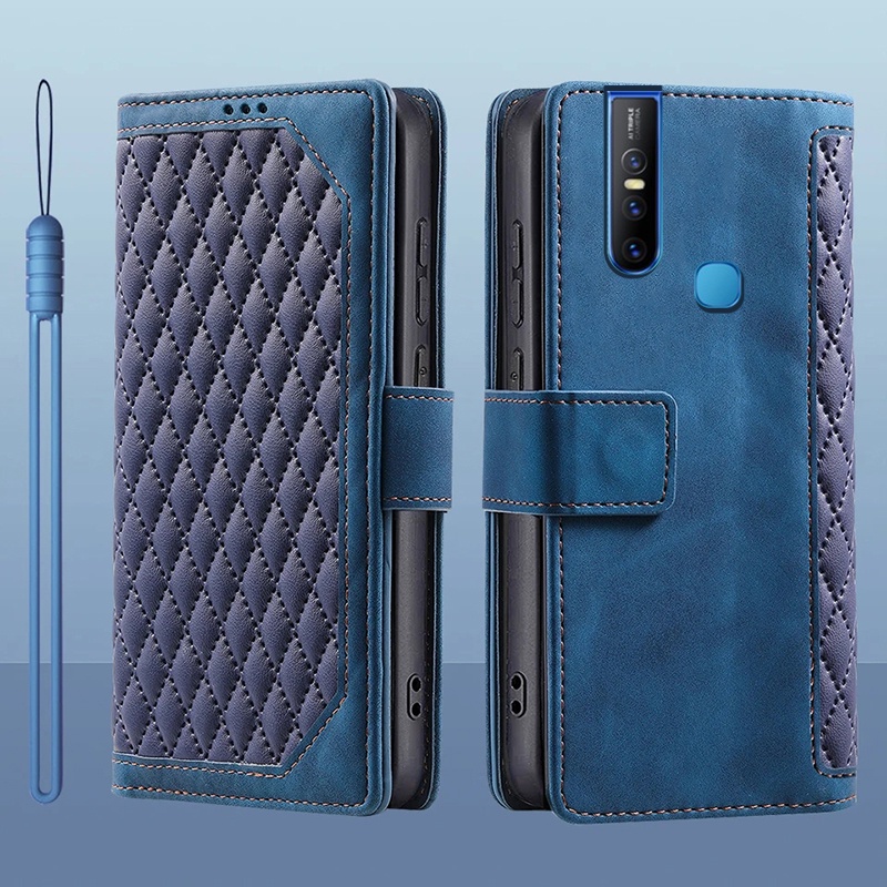 Bao Nắp Gập Chất Giả Da Nhiều Màu Cho Điện Thoại vivo v15 pro vivo v15 vivo v 15 pro