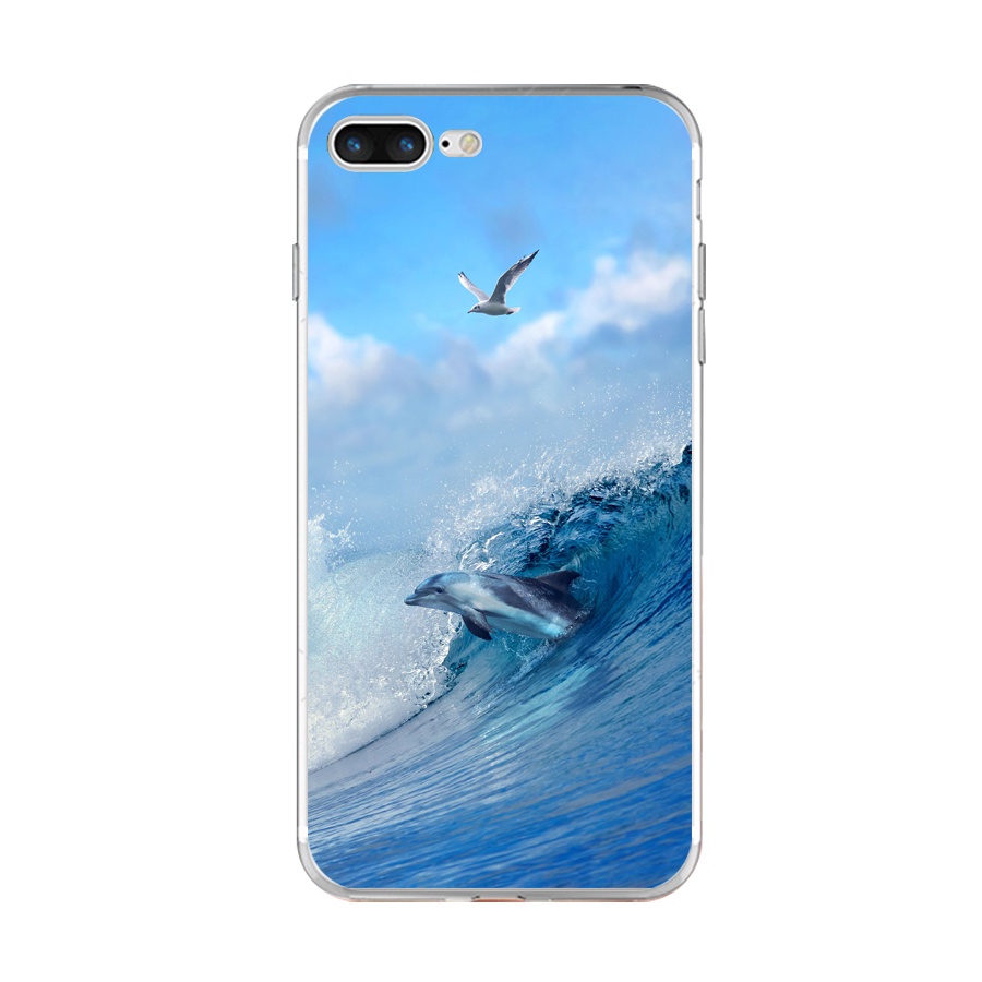 Ôp Lưng silicone Dẻo Họa Tiết Đa Dạng Cho iphone 7 8 plus Ốp