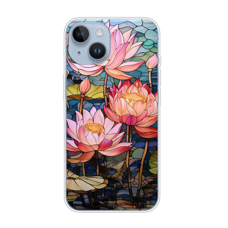 Ôp Điện Thoại Silicon Dẻo Họa Tiết Hoạt Hình Dễ Thương Cho iphone 13 14 15 plus Ốp