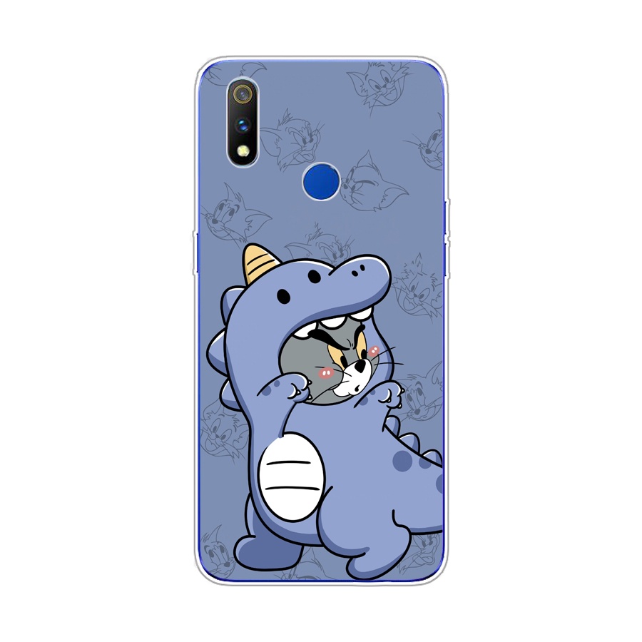 Ôp Điện Thoại Silicon Dẻo Họa Tiết Thời Trang Sang Trọng Cho oppo realme 3 pro Ốp