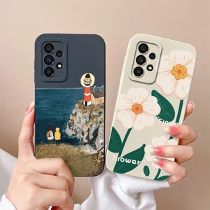 Ôp Điện Thoại Silicon Dẻo Họa Tiết Hoạt Hình Bông Hoa Xinh Xắn Chống Sốc Cho samsung galaxy a52 a52s 5g samsung a 52 a 52s 5g Ốp