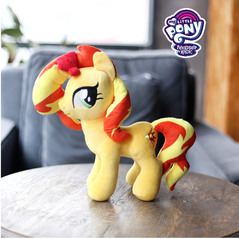 Vibrant Rainbow My Little Pony Plush Unicorn Doll Đồ chơi yêu thích của bé gái
