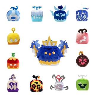 Blox Fruits Demon Fruit Đồ chơi sang trọng cao 15cm Mờ và có thể bóp được
