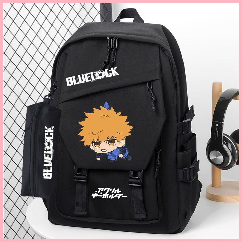 Schoolbag BLUE LOCK Isagi Yoichi Bachira Meguru Kunigami Rensuke Chigiri Hyoma BLUE Prison Merchandise Clean World One Peak Lehui Phim hoạt hình Nhật Bản Sinh viên Anime Dung tích lớn Ba lô đi học