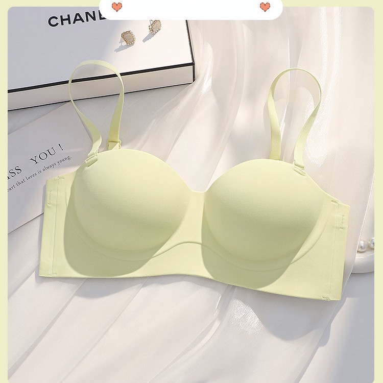 Thời Trang Áo Ngực Không Dây 3 / 4 cup Nâng Ngực Không Gọng Chống Trượt Thoải Mái Cho Nữ