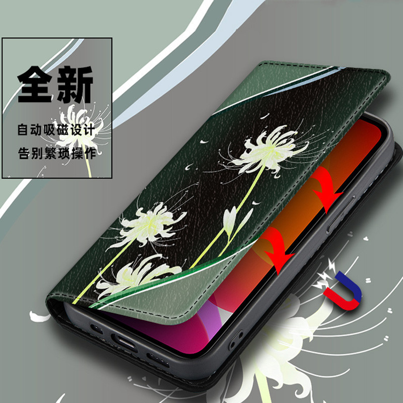 Ốp Điện Thoại Da In Họa Tiết Hoa Cổ Điển Cho Samsung Note 10 + 20 Ultra S24 Pro S23 FE