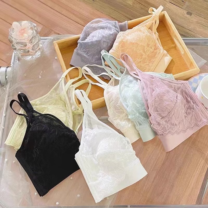Áo lót Siêu Mỏng Không Gọng Nâng Ngực 3 / 4 cup Tai Thỏ 6 Màu Tùy Chọn Quyến Rũ Cho Nữ