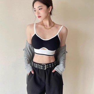 Thanh Niên Cô Gái Đệm Áo Ngực Thể Thao Loại Lưng Khóa Nữ Không Dây Đồ Lót Liền Mạch Nữ Quần Lót Thời Trang Chữ Nữ Push Up Bralette